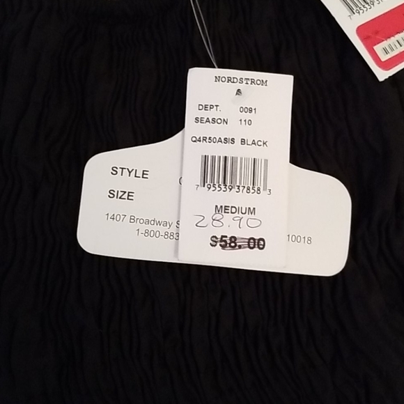 Black strapless, pullup, lined and 2 sheer hems - Picture 5 of 5